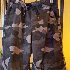 Boys, grey camo shorts
